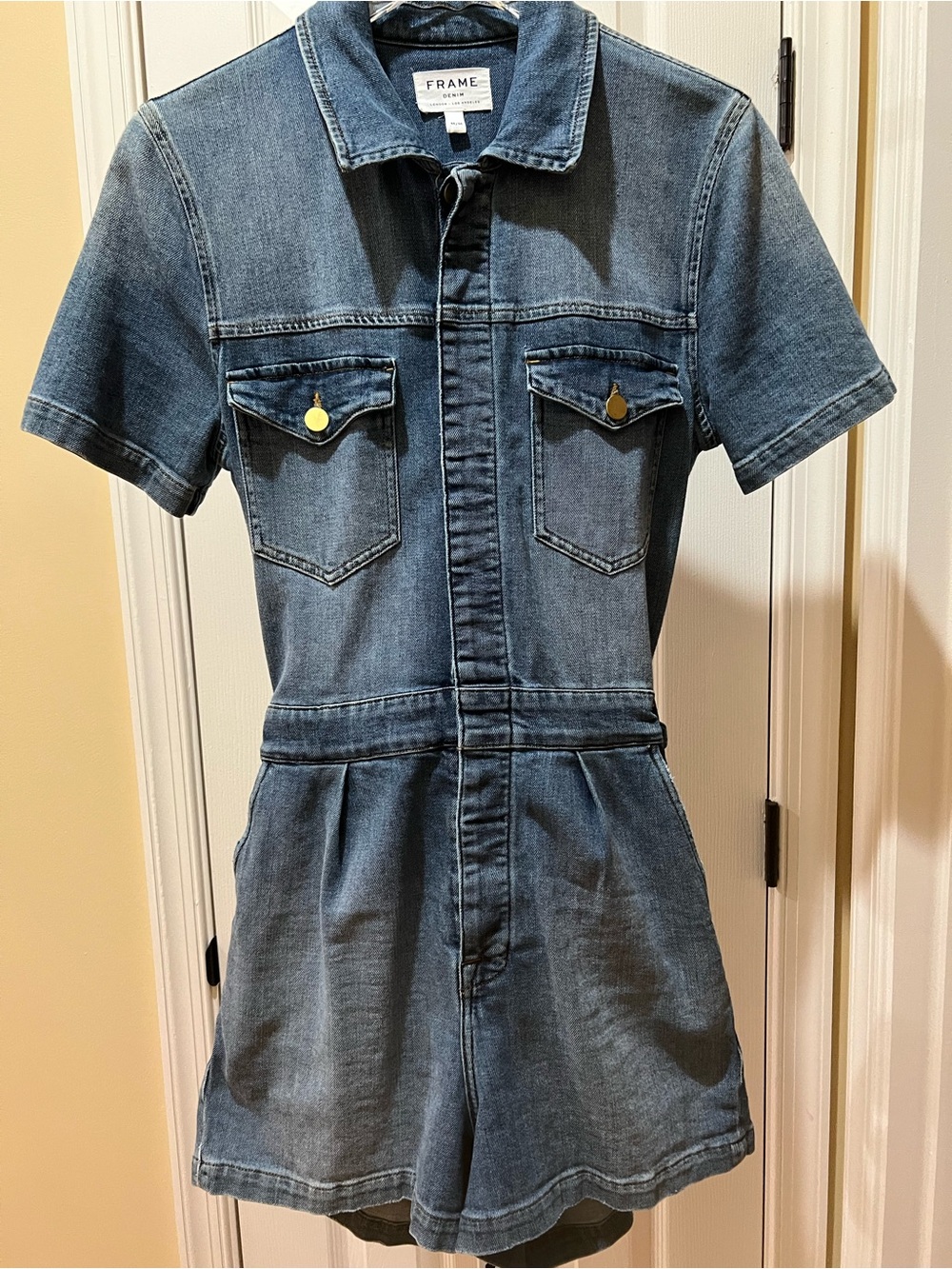 Women’s FRAME Denim Shorts Romper
